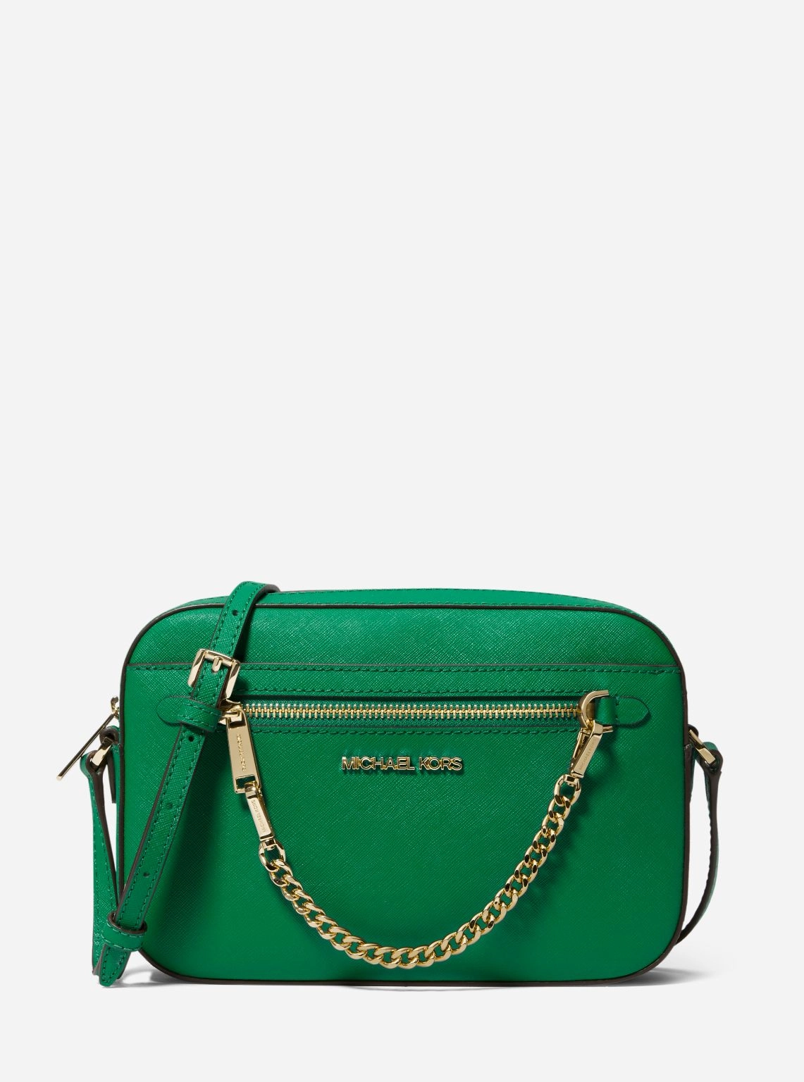 Jet Set Large Saffiano Leather Crossbody Bag