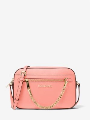 Jet Set Large Saffiano Leather Crossbody Bag