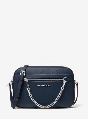 Jet Set Large Saffiano Leather Crossbody Bag