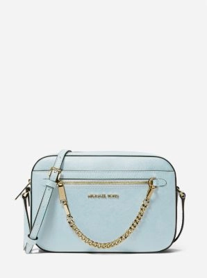 Jet Set Large Saffiano Leather Crossbody Bag