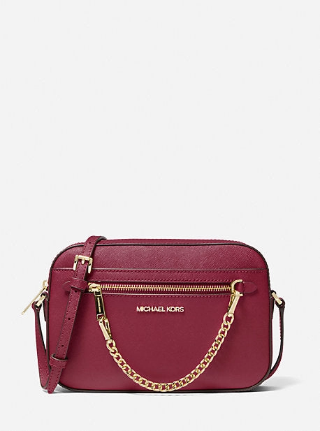 Jet Set Large Saffiano Leather Crossbody Bag