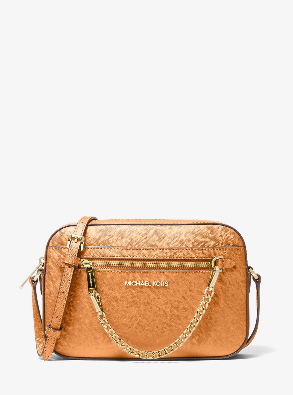 Jet Set Large Saffiano Leather Crossbody Bag