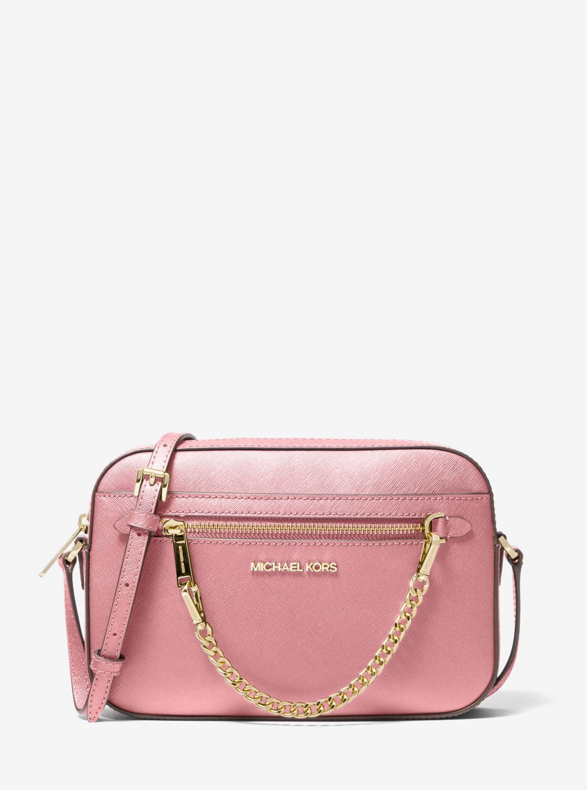 Jet Set Large Saffiano Leather Crossbody Bag