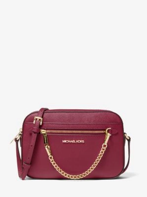 Jet Set Large Saffiano Leather Crossbody Bag