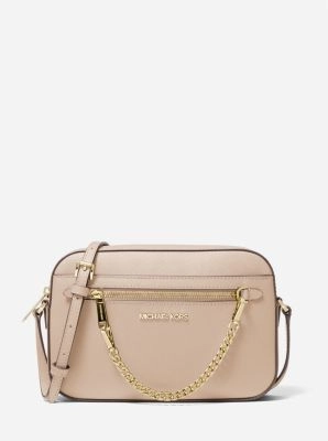 Jet Set Large Saffiano Leather Crossbody Bag