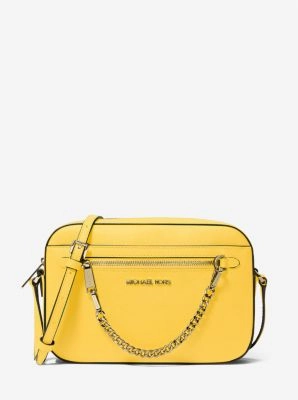Jet Set Large Saffiano Leather Crossbody Bag