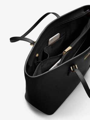 Jet Set Medium Saffiano Leather Top-Zip Tote Bag