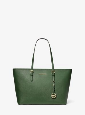 Jet Set Medium Saffiano Leather Top-Zip Tote Bag