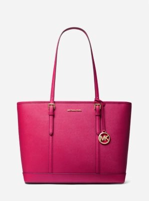 Jet Set Travel Large Saffiano Leather Tote Bag