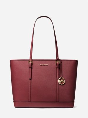 Jet Set Travel Large Saffiano Leather Tote Bag