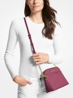 Jet Set Travel Medium Logo Dome Crossbody Bag