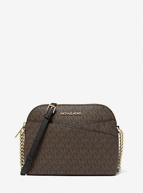 Jet Set Travel Medium Logo Dome Crossbody Bag