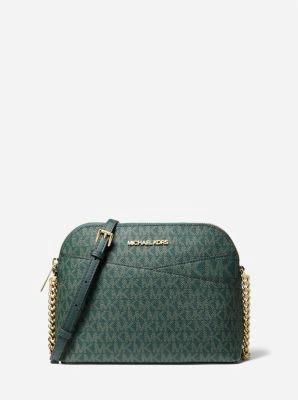 Jet Set Travel Medium Logo Dome Crossbody Bag