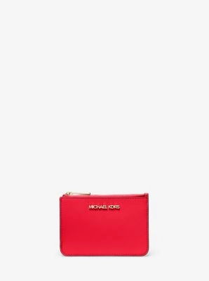 Jet Set Travel Small Saffiano Leather Coin Pouch