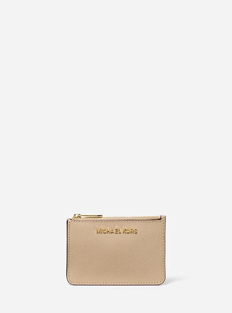 Jet Set Travel Small Saffiano Leather Coin Pouch