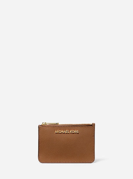 Jet Set Travel Small Saffiano Leather Coin Pouch