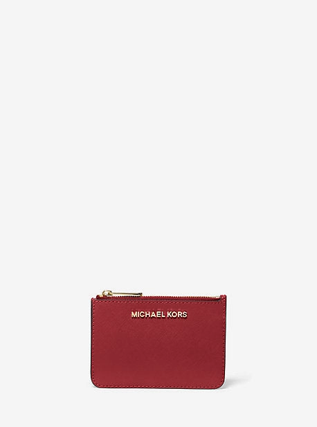 Jet Set Travel Small Saffiano Leather Coin Pouch