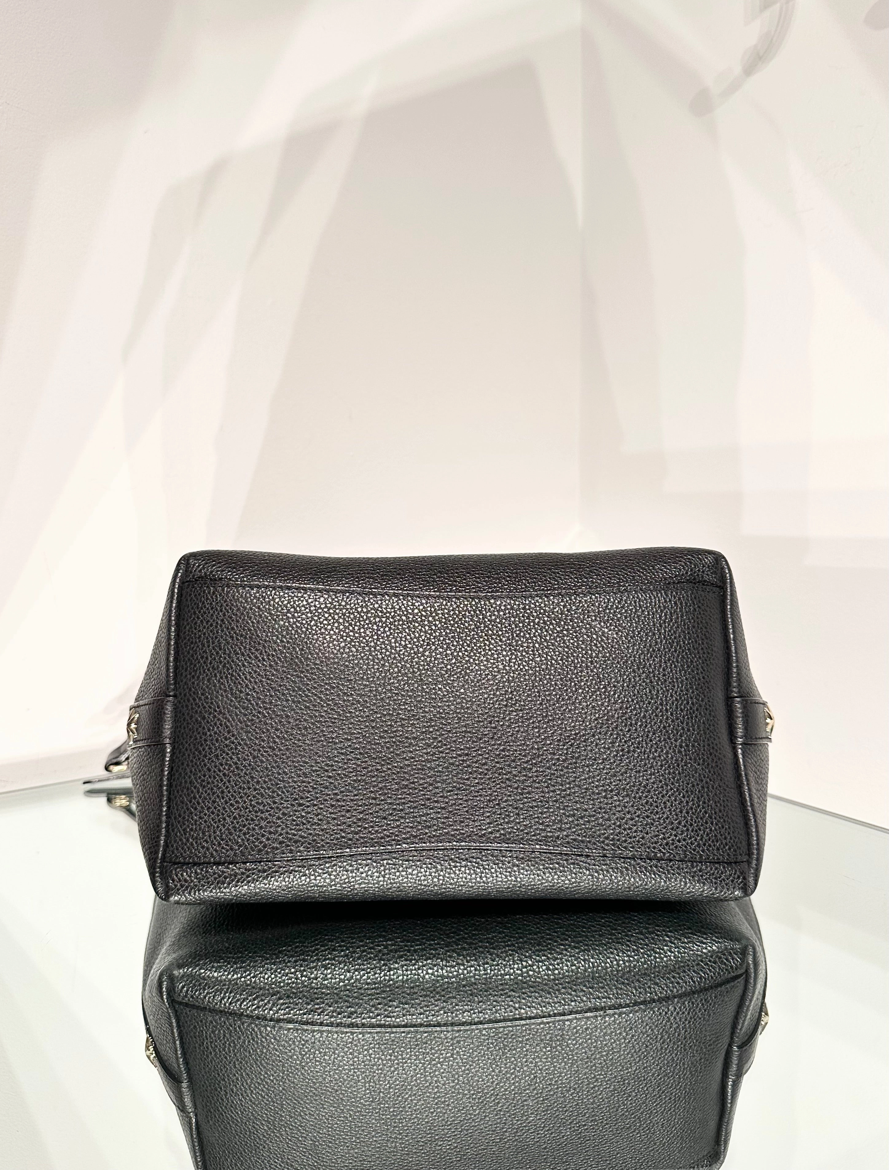 JIMMY CHOO Bria Leather Handle Shoulder Crossbody Tote