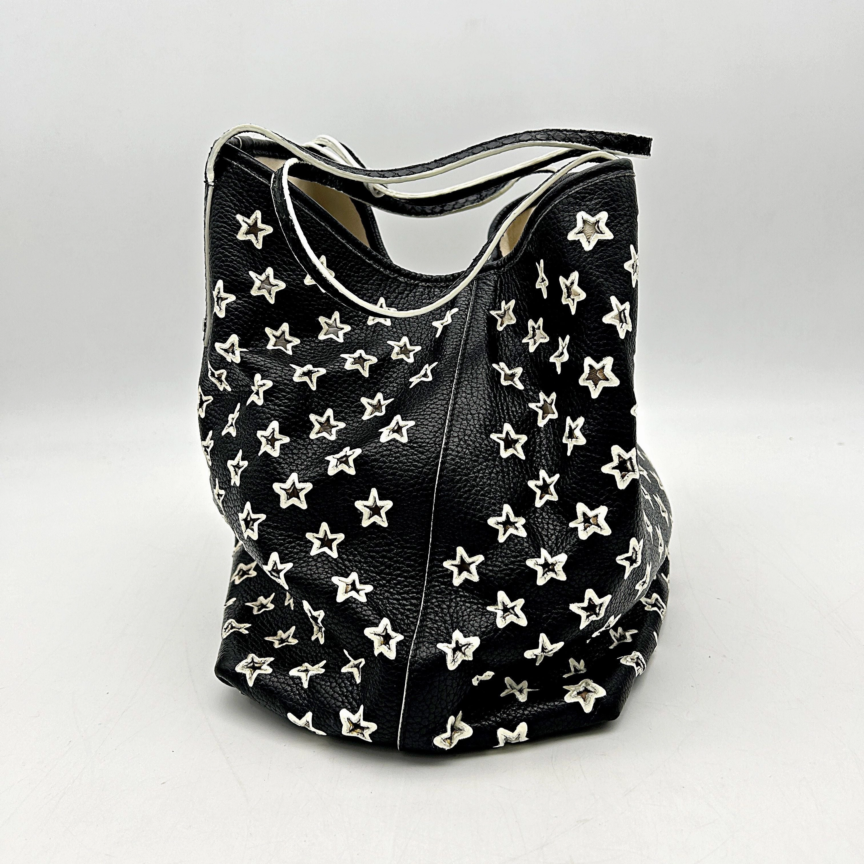 Jimmy Choo Leather Star Tote Bag - Black Totes, Handbags LA5877