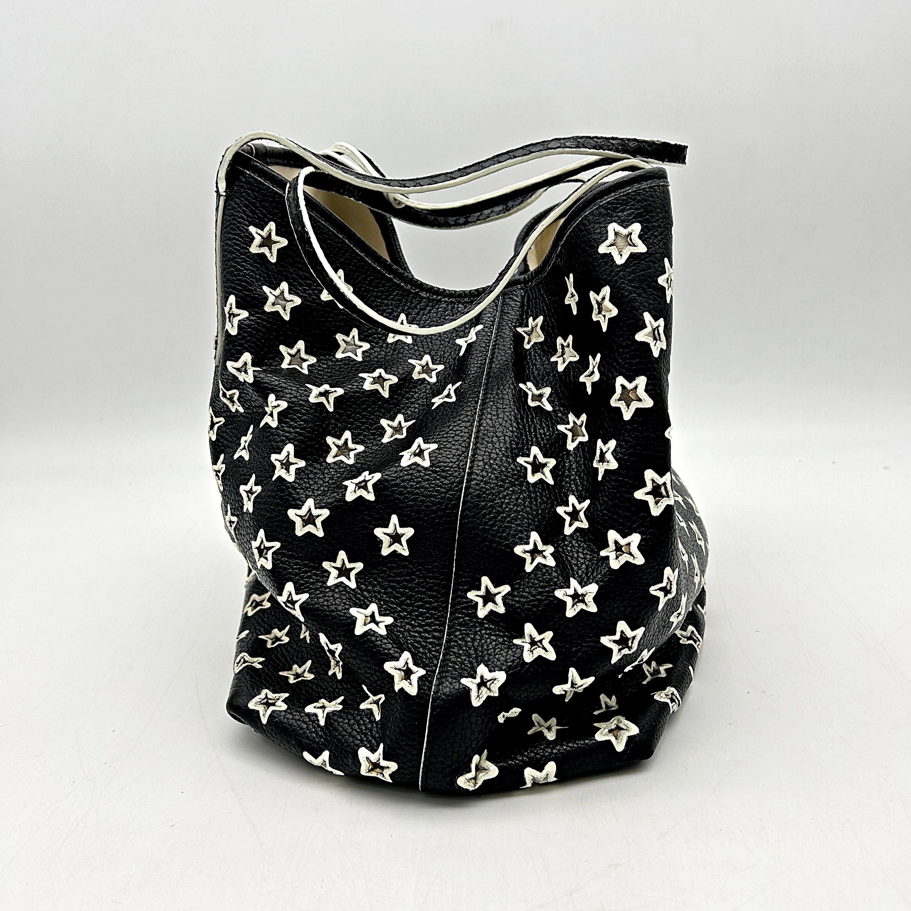 Jimmy Choo Leather Star Tote Bag - Black Totes, Handbags LA5877