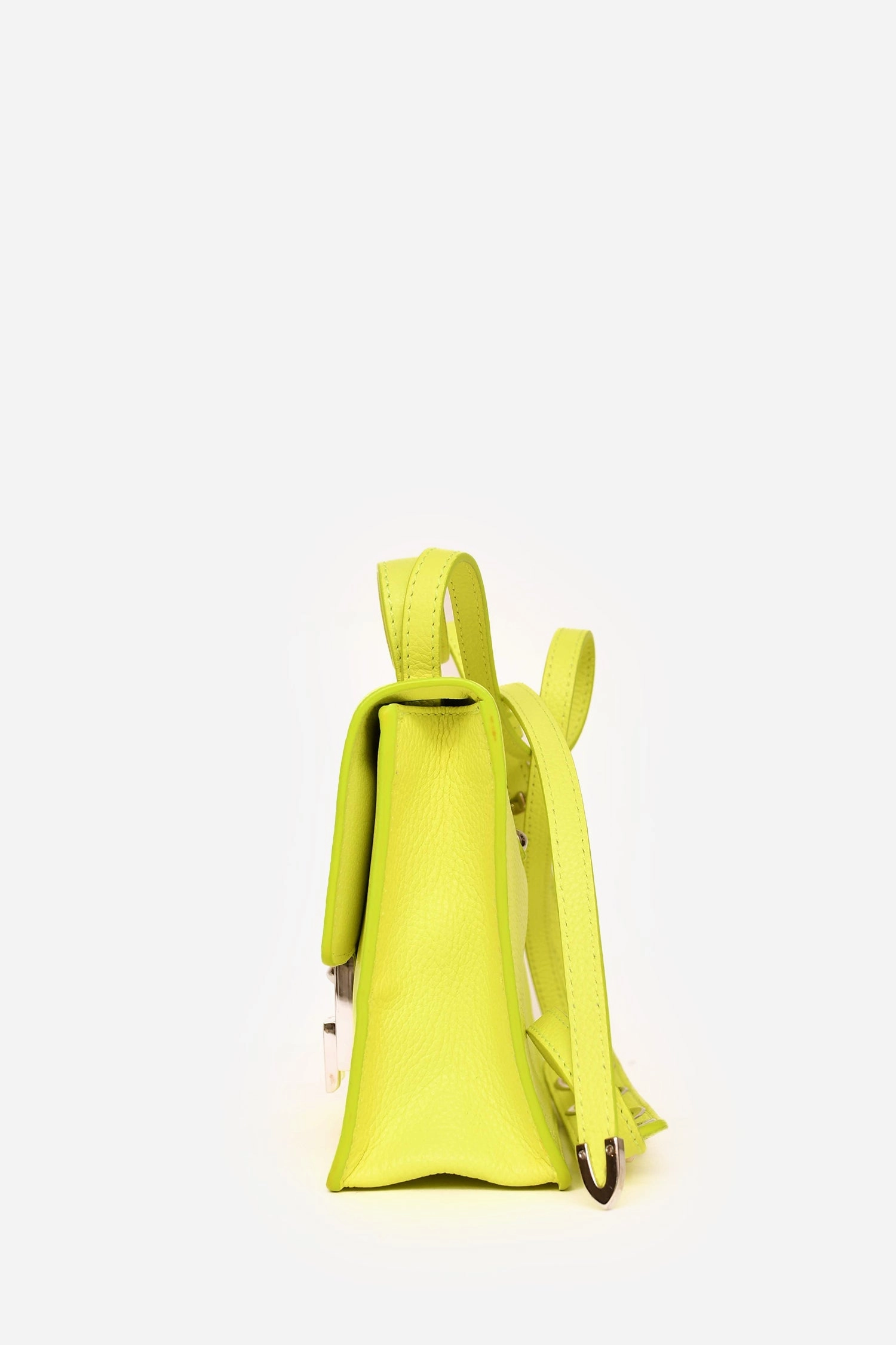 Jimmy Choo Neon Yellow Leather Mini Rebel Crossbody Bag