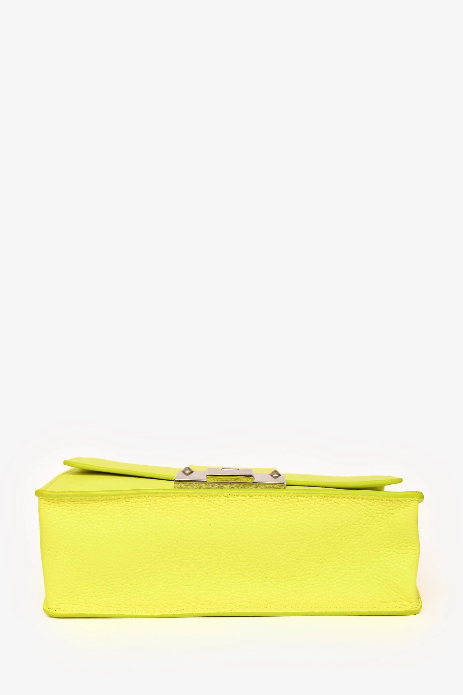 Jimmy Choo Neon Yellow Leather Mini Rebel Crossbody Bag