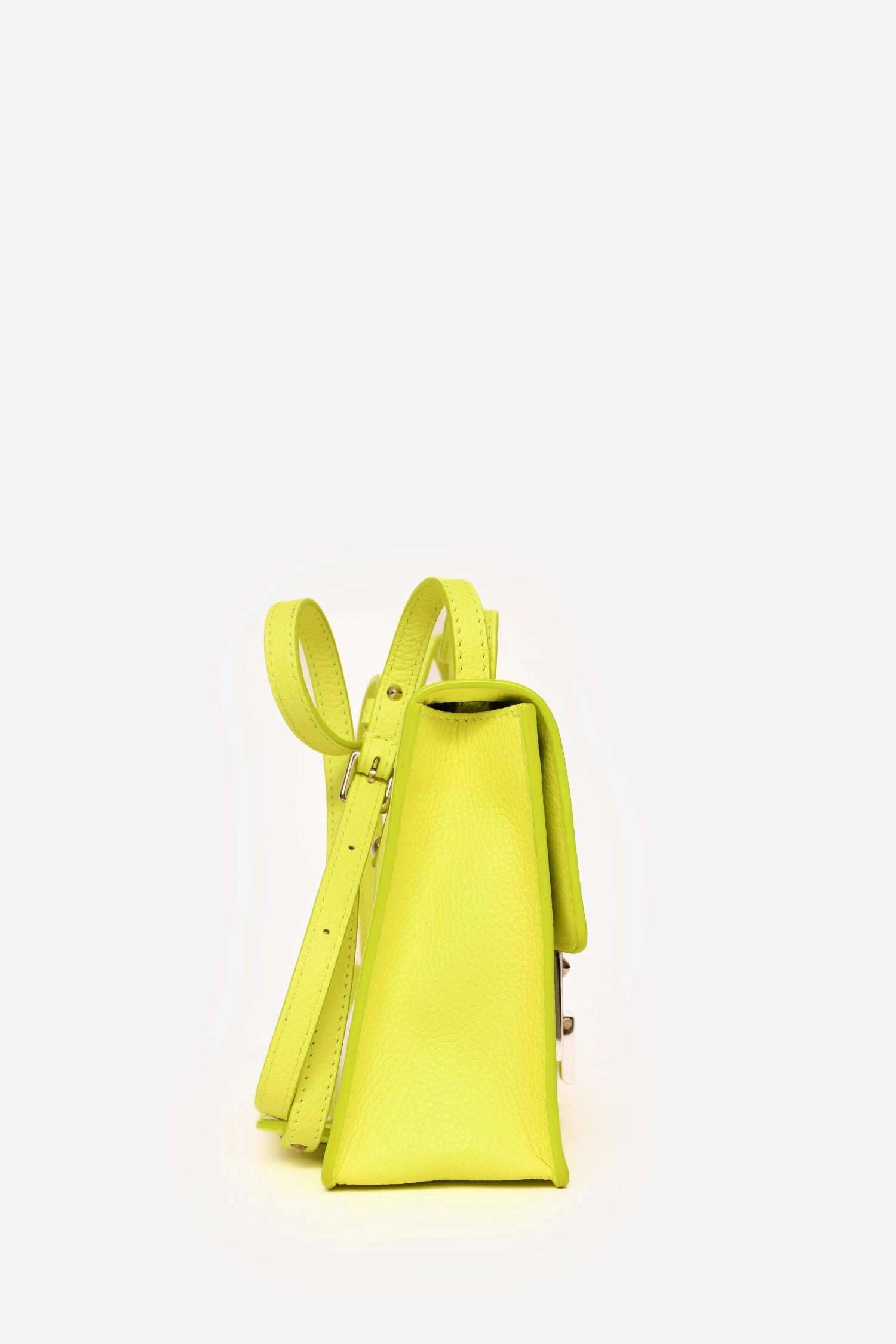 Jimmy Choo Neon Yellow Leather Mini Rebel Crossbody Bag