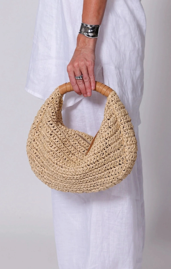 Julia Raffia Hobo