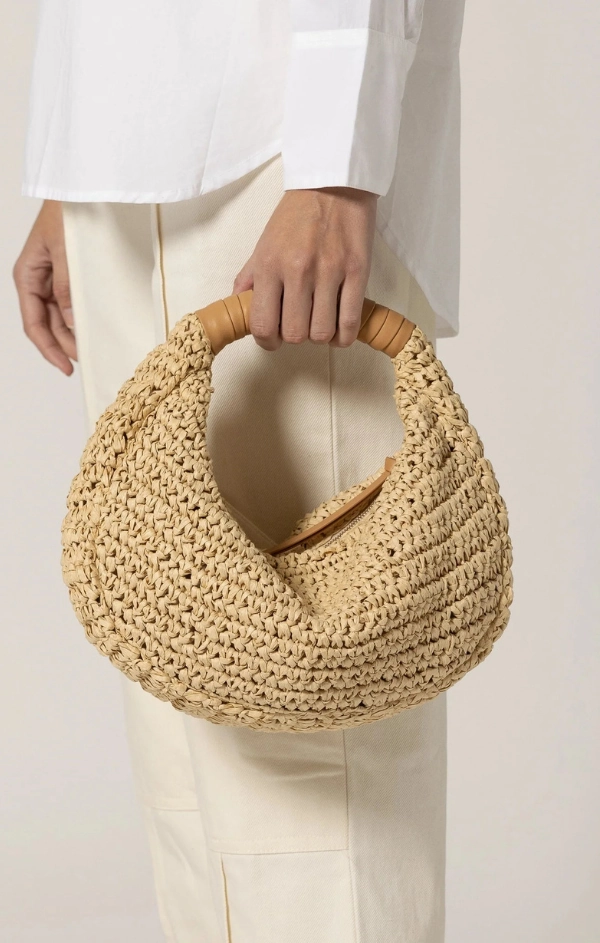 Julia Raffia Hobo