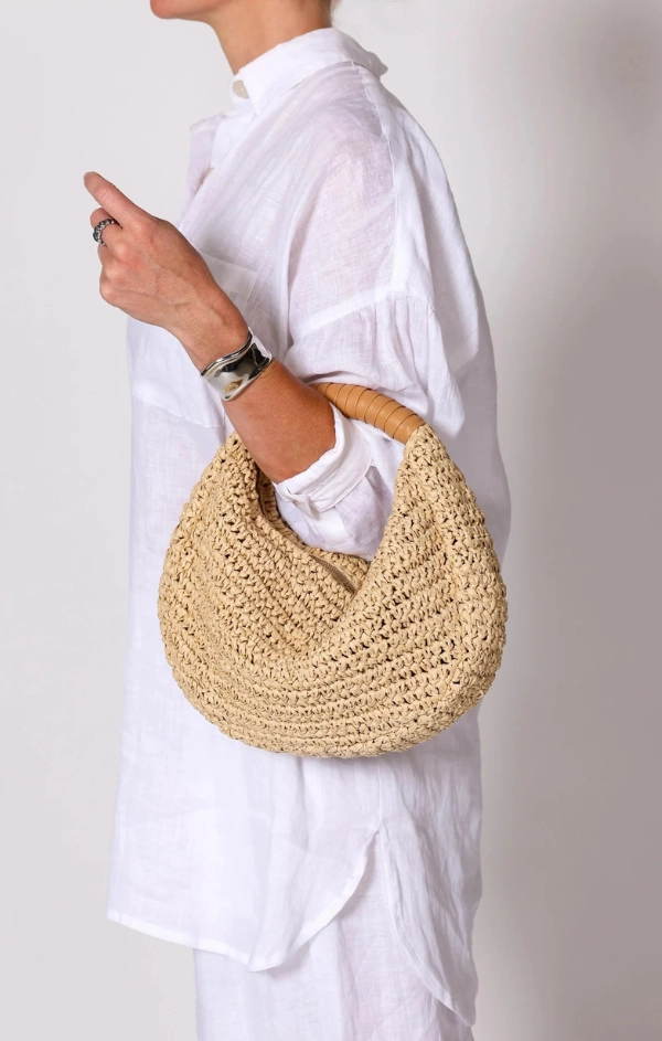 Julia Raffia Hobo