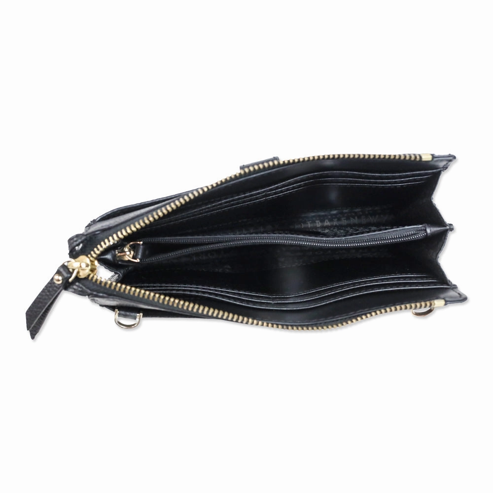 Kate Spade Larchmont Avenue Alegra Black Leather Crossbody Bag