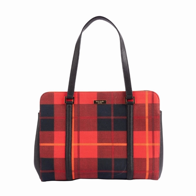 Kate Spade Miles Newbury Lane Plaid Tote
