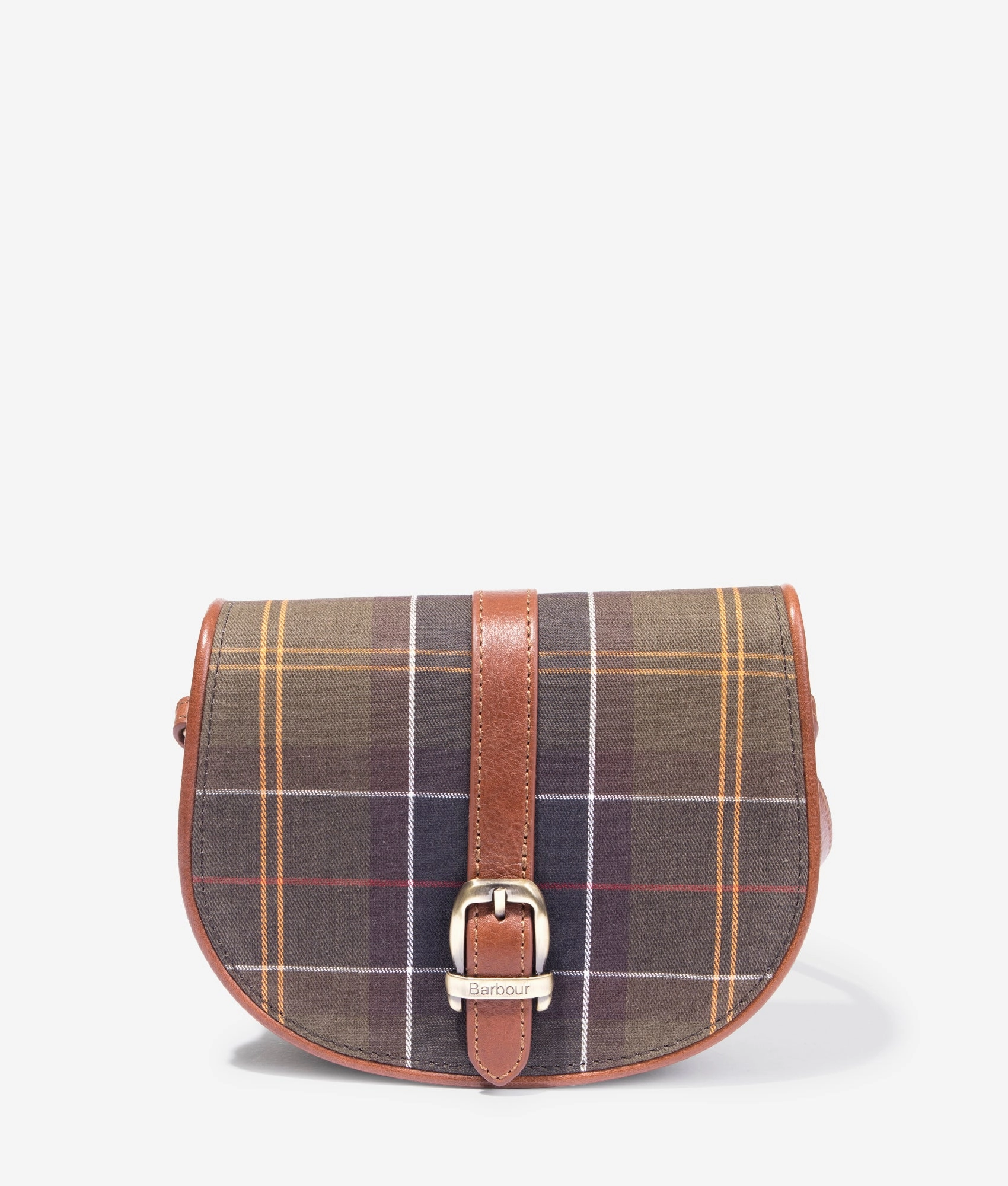 Katrine classic tartan leather trim crossbody