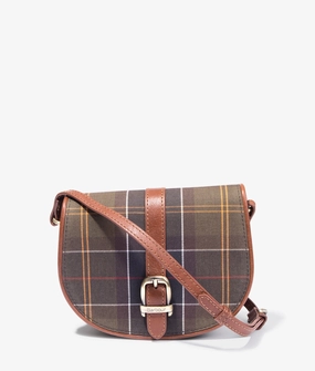 Katrine classic tartan leather trim crossbody