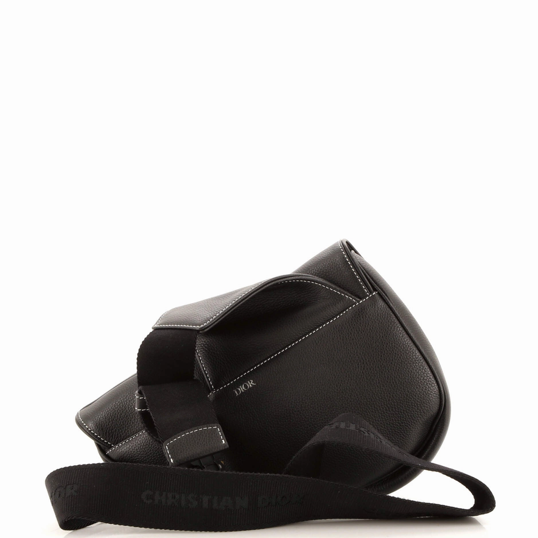 KAWS Saddle Crossbody Bag Leather with Applique