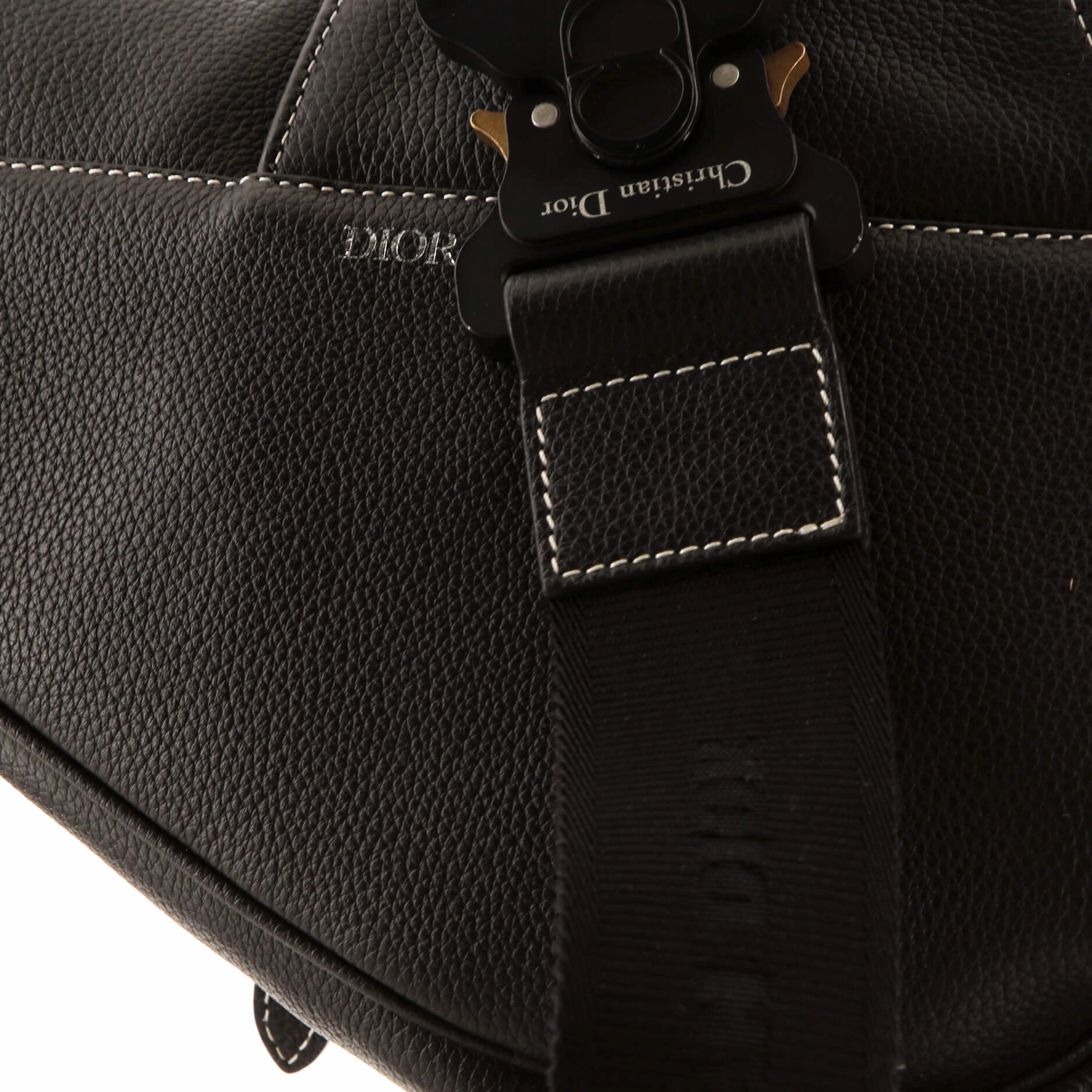 KAWS Saddle Crossbody Bag Leather with Applique