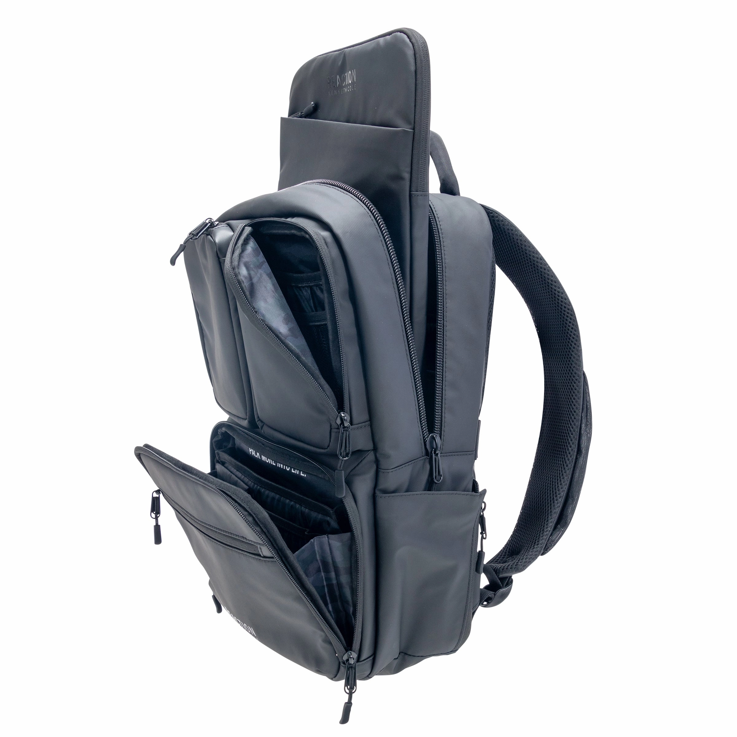 Kenneth Cole Reaction Ryder 16" & 17" Polyester Laptop and Tablet Backpack with removable 16" laptop sleeve