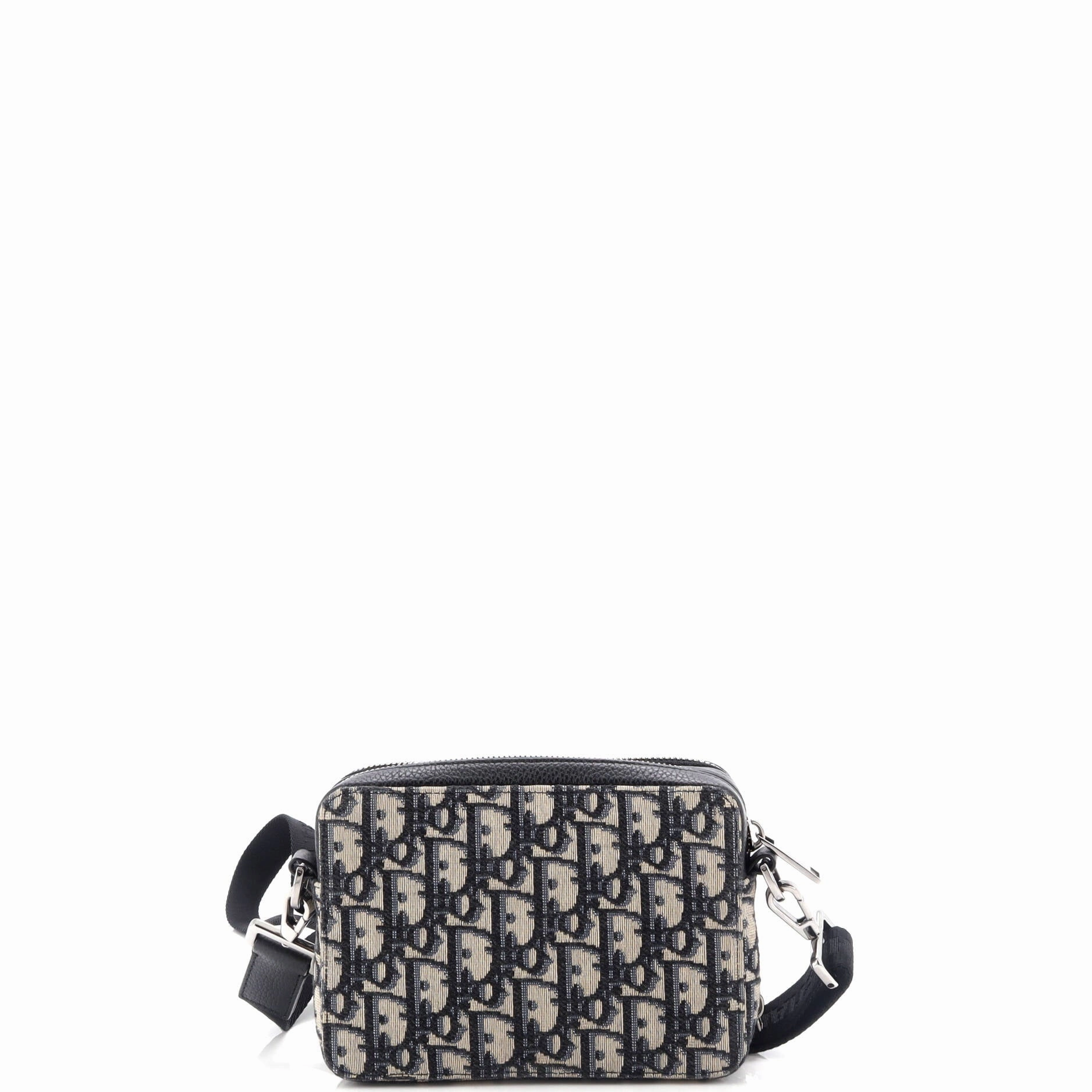 Kenny Scharf Double Zip Crossbody Pouch Oblique Canvas with Applique