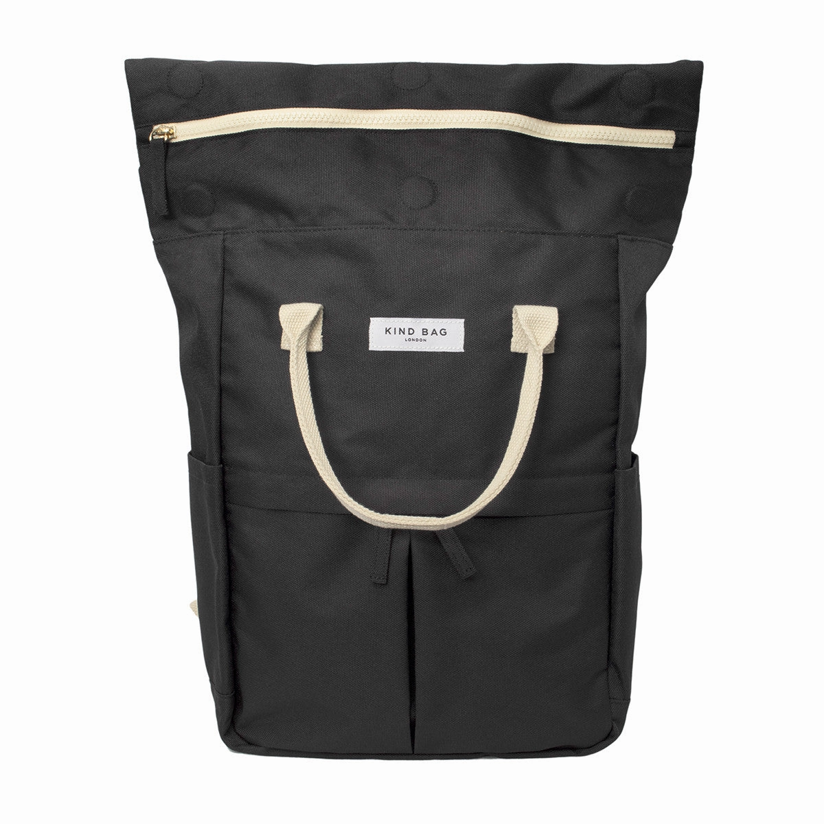 KIND BAG BACKPACK MEDIUM PEBBLE BLACK