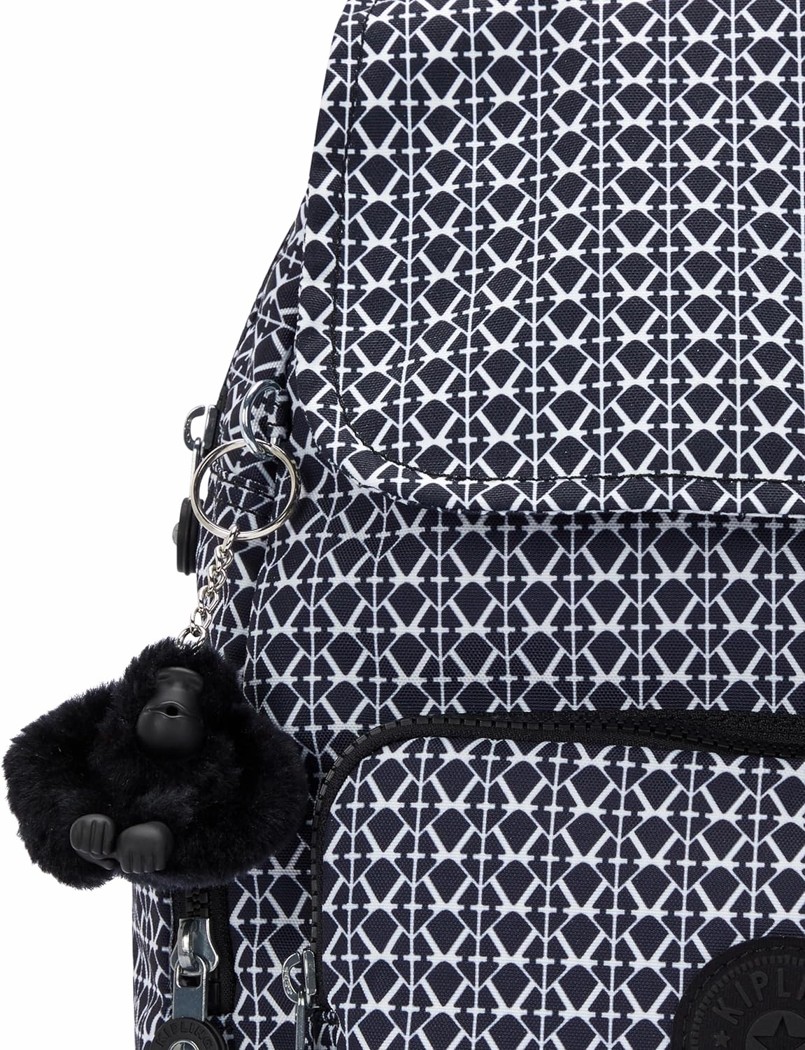 Kipling City Zip Small  Backpack Signature Print