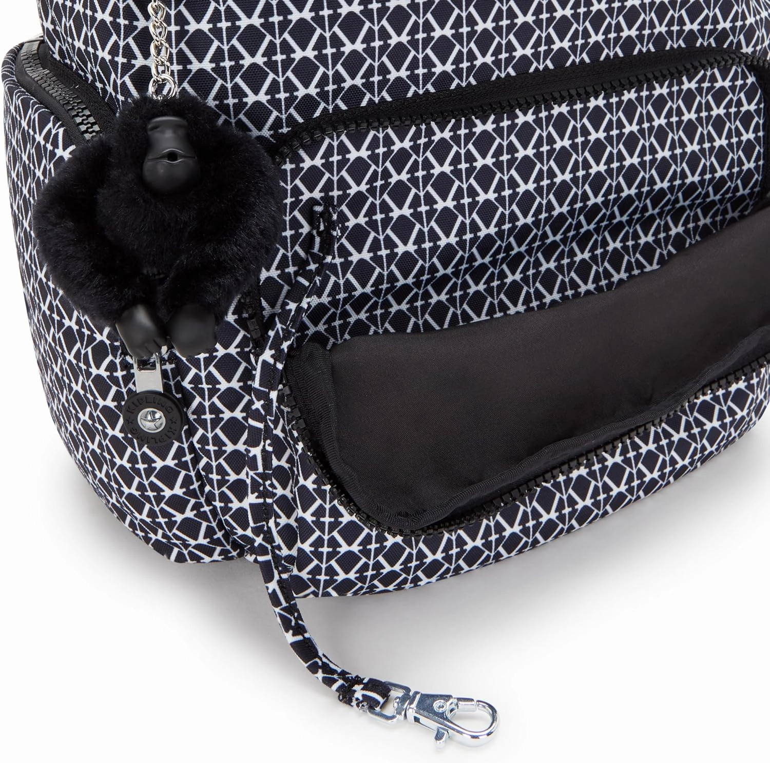 Kipling City Zip Small  Backpack Signature Print