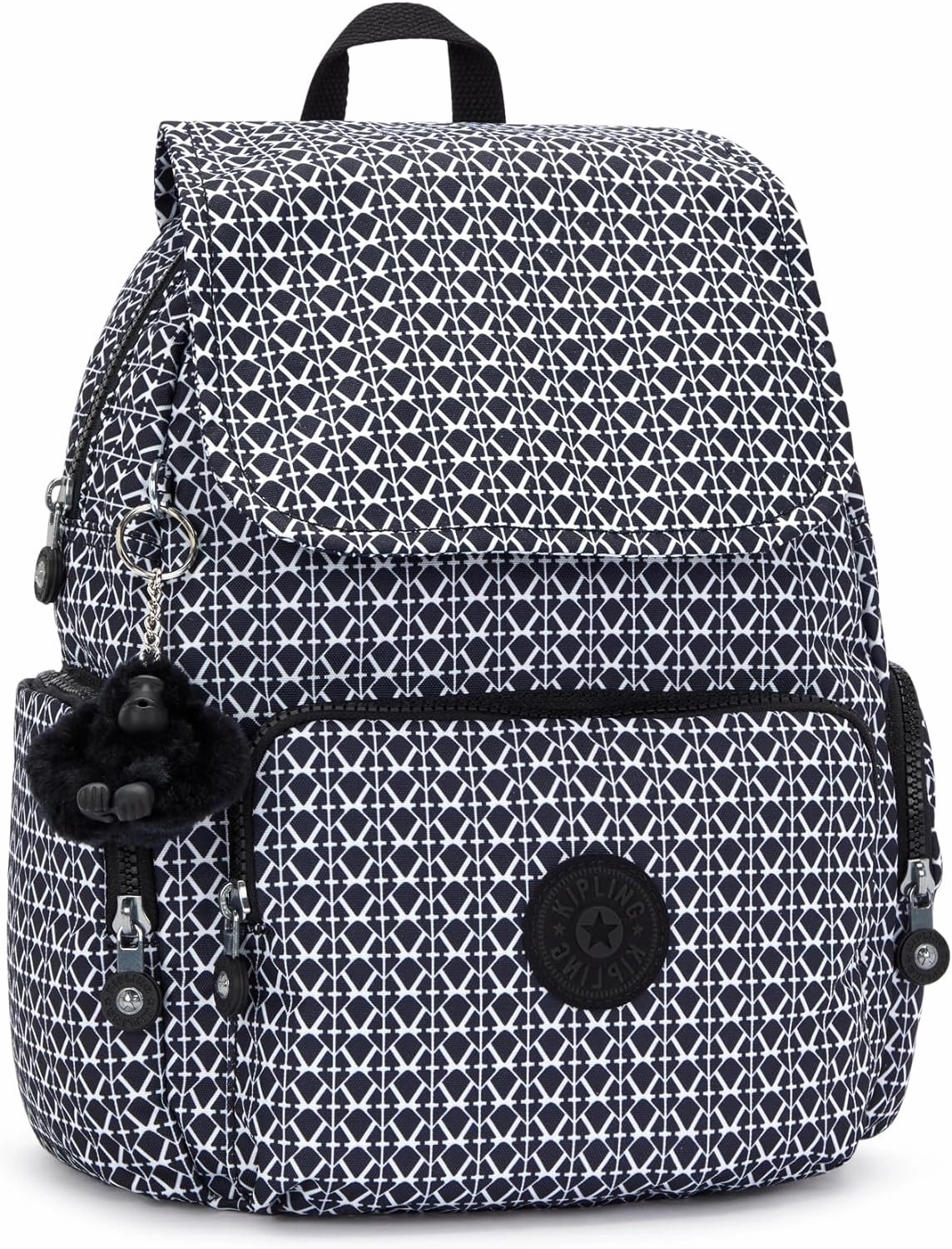Kipling City Zip Small  Backpack Signature Print