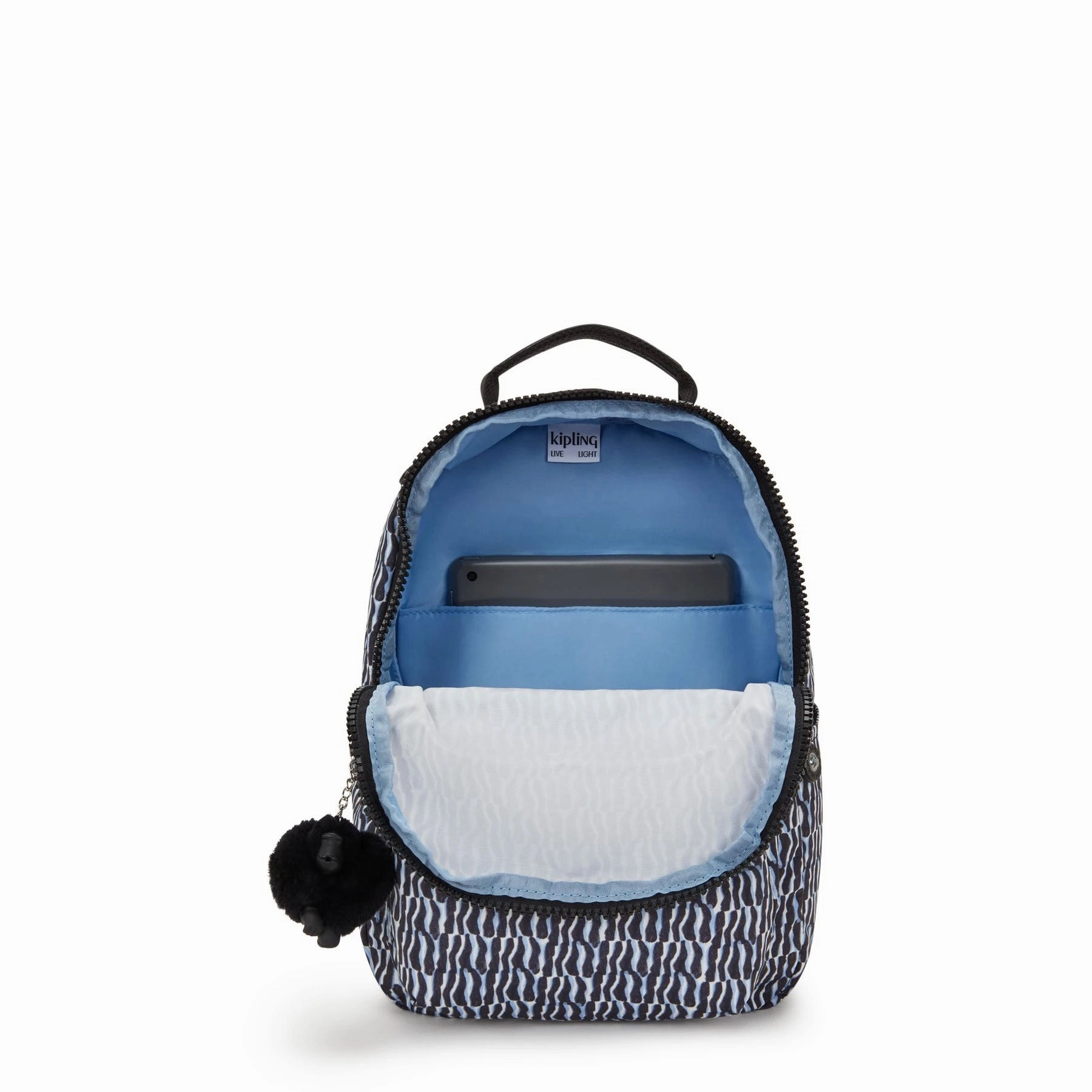 Kipling Seoul Small  Printed Tablet Backpack - Holiday Waves Print