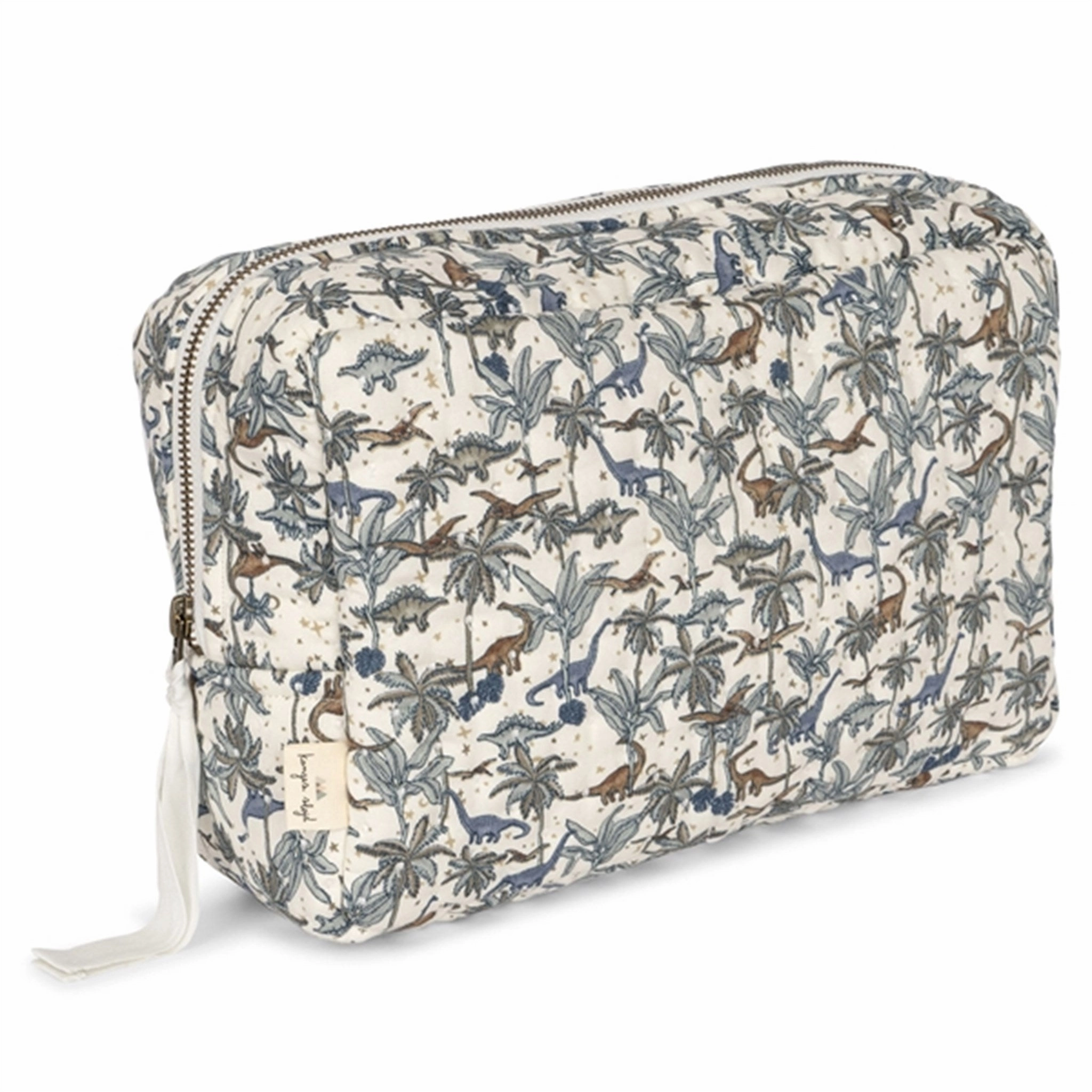 Konges Sljd Toiletery Bag Big Quilted Dino Blue