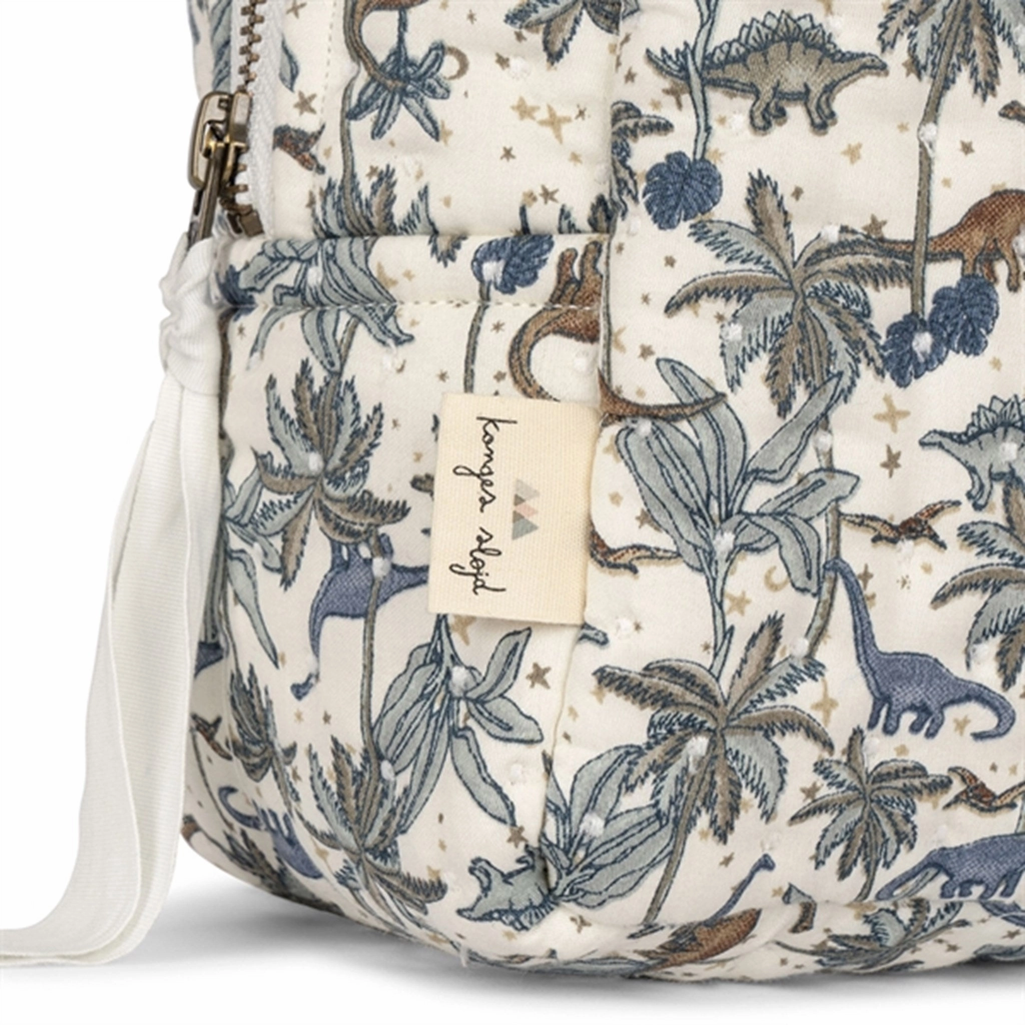 Konges Sljd Toiletery Bag Big Quilted Dino Blue