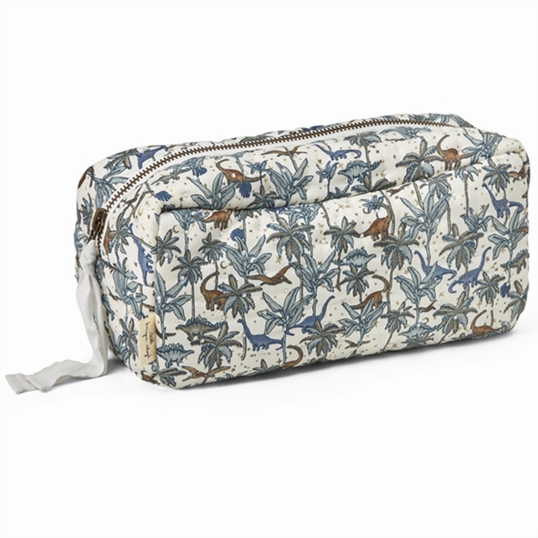 Konges Sljd Toiletery Bag Small Quilted Dino Blue