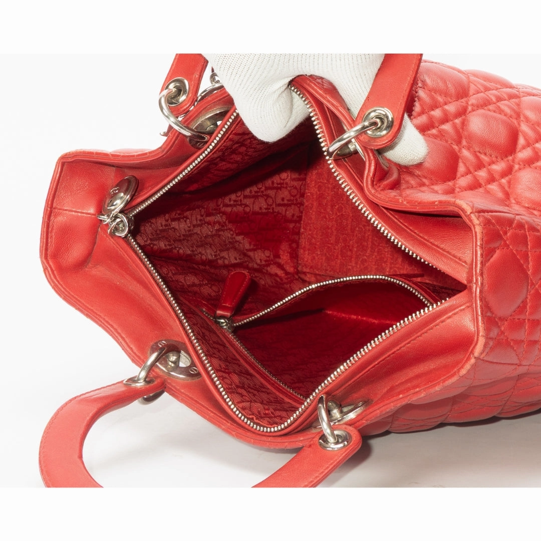 Lady Dior Red satchel