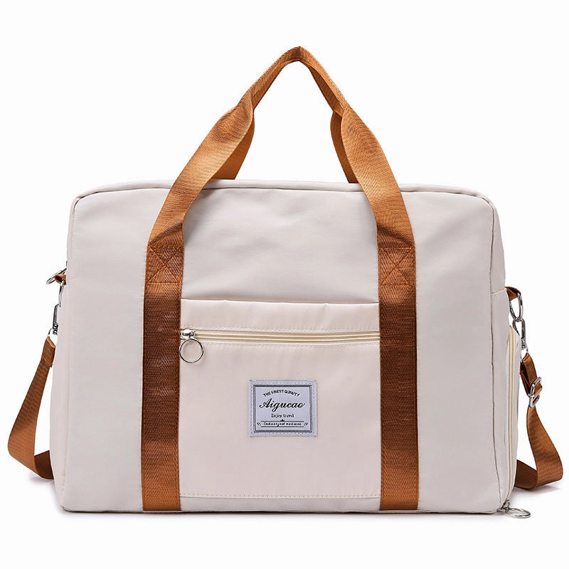 Large Capacity Oxford Cloth Fitness Duffle with Independent Shoe Compartment