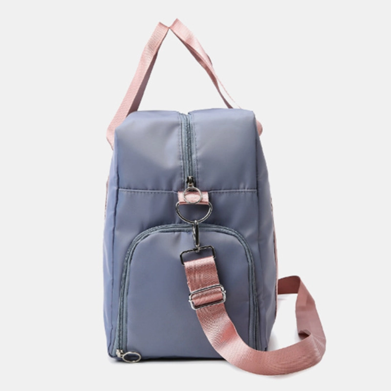 Large Capacity Oxford Cloth Fitness Duffle with Independent Shoe Compartment
