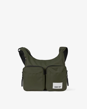Large Nylon Tri Crossbody Bag
